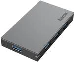 USB-Hub, 4 Ports, USB 3.0, 5 Gbit/s, Schnellladen, inkl. Kabel und Netzteil