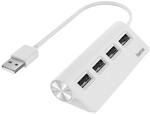 USB-Hub, 4 Ports, USB 2.0, 480 Mbit/s, Wei&szlig; (00200120)