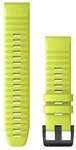 Quickfit-Silikon-Armband 22mm Leuchtgelb Schnalle in Schiefergrau fuer FENIX 6