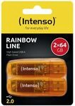Rainbow Line 64 GB Orange 2er USB-Stick