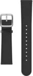 Leather Wristband 18mm Schwarz Armband