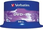 DVD+R 4.7GB, 16x, 50er Matt Silver DVD-Rohlinge