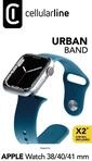 Urban Band f&uuml;r Apple Watch 38/ 40/ 41/ 42mm (Serie 10) Silicon Blue (61106)9