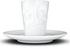 Espresso Mug mit Henkel 80ml - Lecker wei&szlig; Tasse