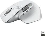 Logitech MX Master 3S Maus rechts RF kabellos + Bluetooth wei&szlig;