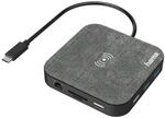"USB-C-Hub, ""Connect2QiCharge"", Wireless Charging, Multiport, 12 Ports (00200134)"