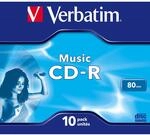 Music CD-R 700 MB, 16x, 10er Pack CD-Rohlinge