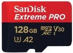 Extreme PRO 128GB (R200MB/s) + Adapter, 2 Jahre RescuePRO Deluxe (214504) micro SDXC