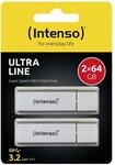 128 GB (2x 64 GB), Ultra Line, Doppelpack, Silber (3531494) USB-Stick