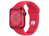 Watch Series 8 GPS 45mm Aluminiumgehäuse (PRODUCT)RED mit (PRODUCT)RED Sportarmband