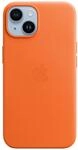 iPhone 14 Leder Case mit MagSafe - Orange Handyh&uuml;lle