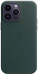 iPhone 14 Pro Max Leder Case mit MagSafe - Waldgr&uuml;n Handyh&uuml;lle