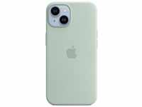 iPhone 14 Silikon Case mit MagSafe - Agavengrün Handyhülle