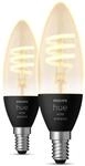 White Ambiance Filament Lampe E14 2er