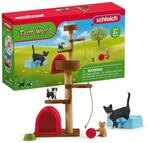 Spielspass fuer niedliche Katzen Spielfiguren-Set