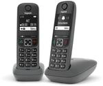 AE690 Duo Anthrazit Schnurloses Telefon