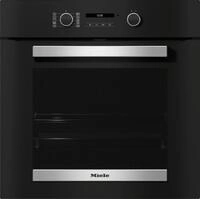 H 2465 BP Obsidianschwarz/Edelstahl Einbaubackofen