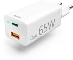 Schnellladeger&auml;t, GaN, 1x USB-C, 1x USB-A, Mini-Ladeger&auml;t, PD, 65 W, Wei&szlig;