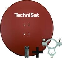 SATMAN 850 Plus ziegelrot inkl. 40mm LNB-Halteschelle Satellitensch&uuml;ssel 85 cm