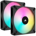 AF140 RGB ELITE 140 mm PWM-Lüfter, iCUE, 2 Stück, Schwarz Gehäuselüfter AF140 RGB ELITE 140 mm PWM-Lüfter, iCUE, 2 Stück, Schwarz Gehäuselüfter