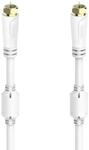 SAT-Anschlusskabel, F-Stecker - F-Stecker, vergoldet, 3,0 m, 100 dB (00205252)