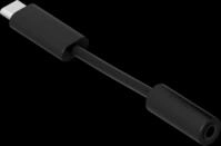 3,5-mm-auf-USB-C-Adapter schwarz