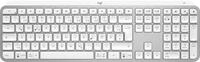 MX Keys S Tastatur, RF Wireless + Bluetooth, DE-Layout, Aluminium, Wei&szlig;