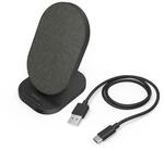 "Wireless Charger ""QI-FC10S-Fab"", 10 W, kabellose Smartphone-Ladestation, SW