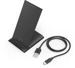 "Wireless Charger ""QI-FC10S"", 10 W, kabelloses Smartphone-Ladepad, Schwarz