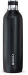 Edelstahlflasche schwarz (1l) f&uuml;r sodaTRIO Wassersprudler