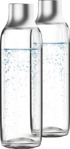 Glasflasche f&uuml;r sodaTRIO Wassersprudler (1l), 2er Pack &ndash; elegante Wasserflaschen