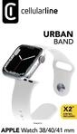 Urban Band f&uuml;r Apple Watch 38/ 40/ 41/ 42mm (Serie 10) Silicon White (61110)