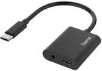 Audio-Adapter, 2in1, USB-C-St. - 3,5-mm-Klinke/USB-C-Buchse, Audio + Laden (00200319)