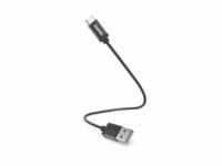 Hama 201600 Ladekabel USB-A zu USB-C Nylon 0,2m schwarz