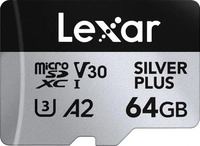 LEXAR 1001434229, Lexar microSDXC Silver Plus UHS-I 64GB V30