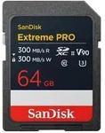 SanDisk SDXC Extreme Pro 64GB 300MB/s V90 UHS-II 2025