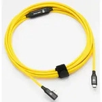 COBRAUNION USB-C an Micro-B 90&deg; 5m gelb