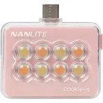 NANLITE cookie-s Mini-Smartphone-Leuchte eckig coral pink