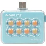 NANLITE cookie-s Mini-Smartphone-Leuchte eckig cyan