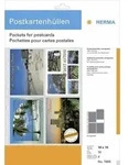 Herma Postkartenh&uuml;llen aus transparenter Folie 10x15 (WPK) 7695