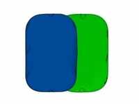 Manfrotto Chromakey Falthintergrund Doppelseitig Blau/Grün 180x210cm