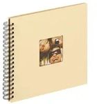 Walther SA-108H Spiralalbum Fun creme 26x25 cm 40 schwarze Seiten