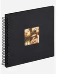 Walther SA-108B Spiralalbum Fun schwarz 26x25 cm schwarze Seiten