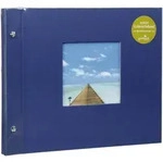 Goldbuch Schraubalbum Bella Vista Blau 26 975 schwarze Seiten 30x25cm