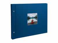 Goldbuch Bella Vista Schraubalbum Blau 28 975 schwarze Seiten 39x31cm