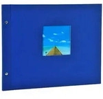 Goldbuch Bella Vista Schraubalbum Blau 28 975 schwarze Seiten 39x31cm