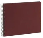Goldbuch Spiralalbum Weinrot 25 994 schwarze Seiten 34x30cm
