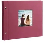 Goldbuch 26 508 Schraubalbum Trend fuchsia 40 schwarze Seiten 30x25cm