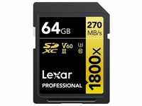 Lexar Professional SDXC Gold 64GB 1800x UHS-II V60