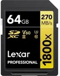 Lexar Professional SDXC Gold 64GB 1800x UHS-II V60